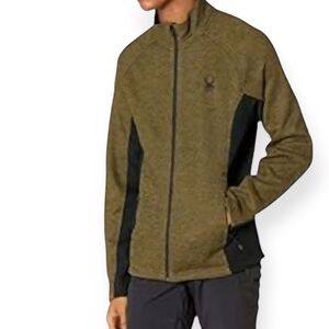 Spyder Men's Green and Black Performance Jacket